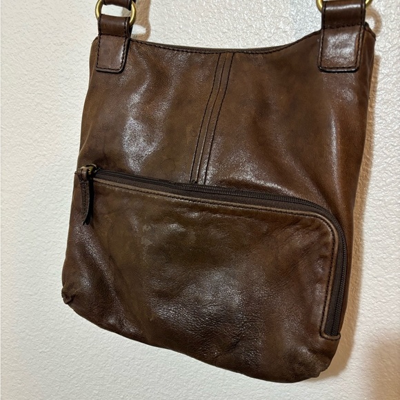Fossil Stanton Traveler Crossbody Leather Bag | lamb hide | classic | basics - Picture 11 of 16